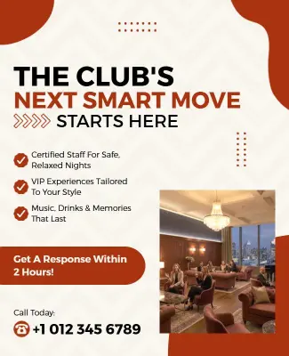 Relaxed Club Atmosphere Flyer Template