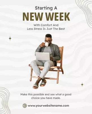 Relaxed Start to the Week Flyer Template