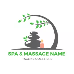 Relaxing Moments with Nature-Inspired Spa Logo Template