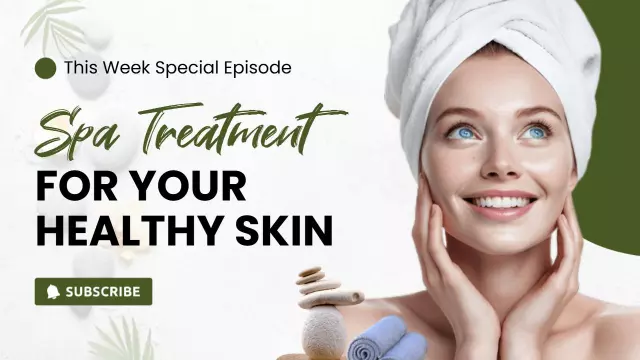 Relaxing Spa Treatment Healthy Skin Trending YouTube Thumbnail Template