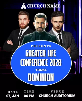 Religious Conference Event Flyer Template