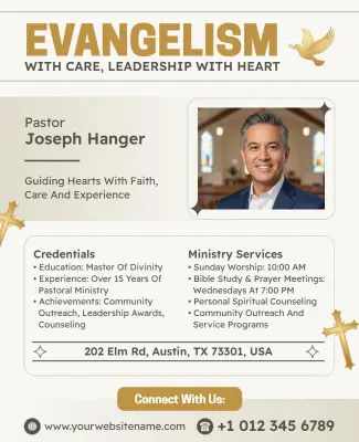 Religious Evangelism Event Flyer Template