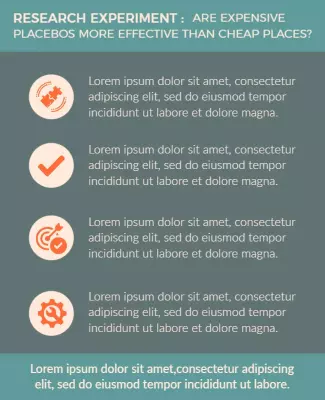 Research Study on Placebo Effects in Teal Poster Template