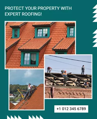 Residential Roofing Services Promotion Flyer Template