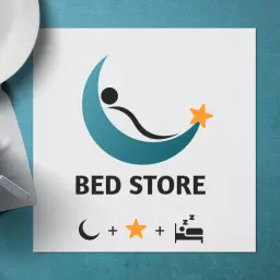 Restful Night's Sleep Inspired by Bed Store Logo Template