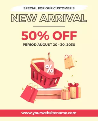 Retail Store Discount Promotion Flyer Template
