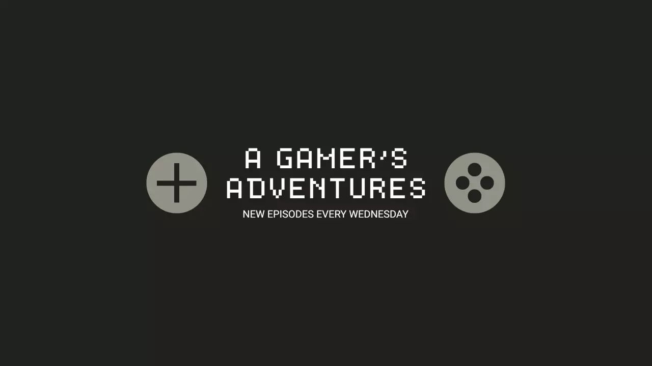 Retro Gaming Theme with Joystick Icons for Game Banner Template