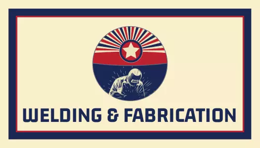 Retro Industrial Welding and Fabrication Business Card Template