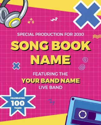 Retro Music Festival Celebration Flyer Template
