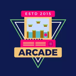 Retro Video Game Style Emphasizing Arcade Fun Logo Template