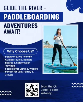 River Paddleboarding Adventure Experience Flyer Template