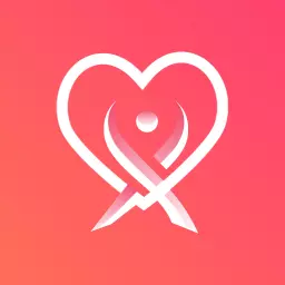 Romantic Heart and Embracing Figure Symbolizing Dating Logo Template