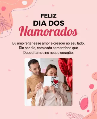 Romantic Pink Valentine's Day Celebration Poster Template