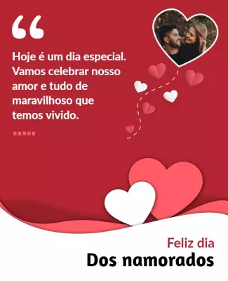 Romantic Red Heart-Themed Valentine's Day Celebration Poster Template