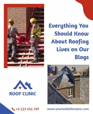 Roofing Services Informational Flyer Template