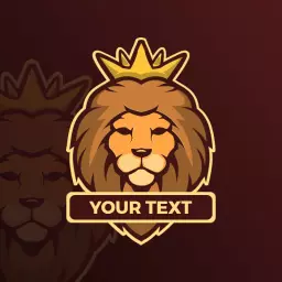 Royal Lion Design Exemplifying Competitive Esports Throne Logo Template