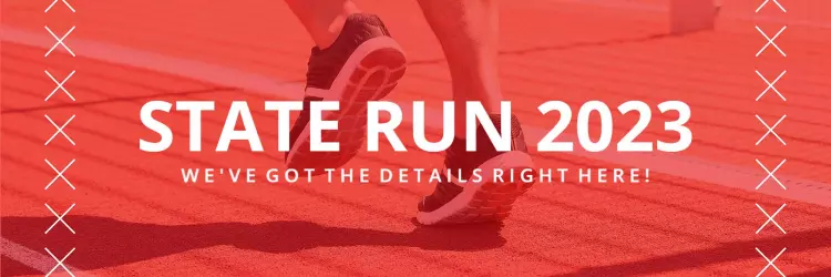 Running Event Announcement for the State Run 2023 Banner Template