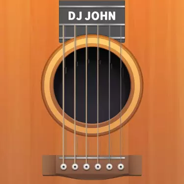 Rustic Acoustic Musician DJ Business Card Template