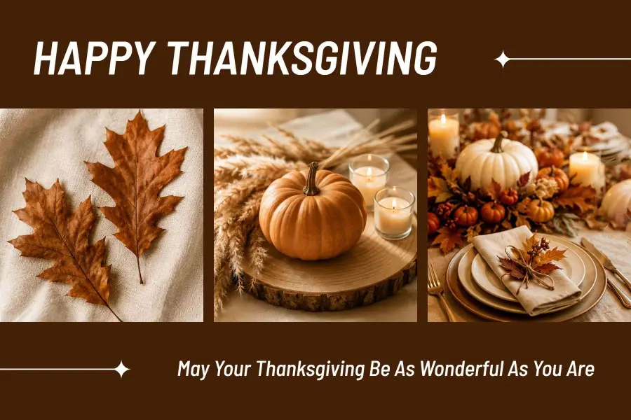Rustic Thanksgiving Celebration Postcard Template