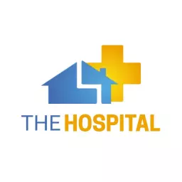 Safe Blue and Yellow Design for Modern Hospital Logo Template