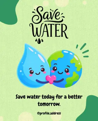 Save Water for a Better Future Poster Template