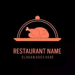 Savor Delicious Dishes Under a Cloche at Your Restaurant Logo Template