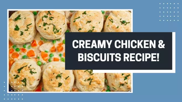 Savory Creamy Chicken Biscuits Cooking Channel YouTube Thumbnail Template