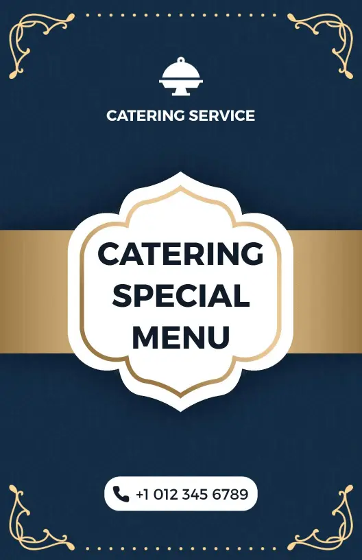 Savory Platter Selections for Elegant Events Catering Menu Template
