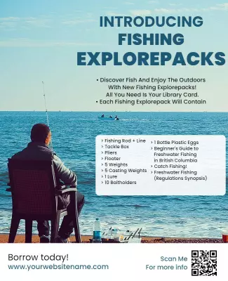 Scenic Outdoor Fishing Experience Explorepacks Poster Template