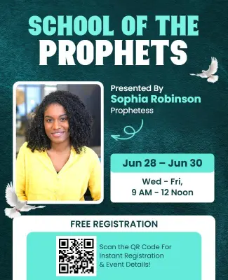 School of the Prophets Event Flyer Template