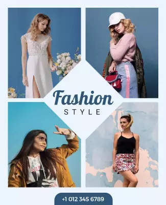 Seasonal Fashion Style Collection Flyer Template