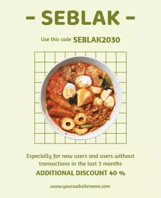 Seblak Promotional Discount Offer Flyer Template