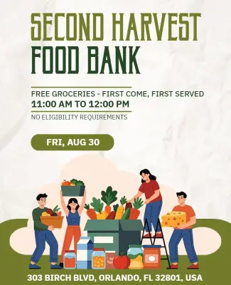 Second Harvest Food Bank Event Flyer Template