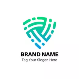 Secure and Modern Shield Design Enhancing Security Solutions Logo Template