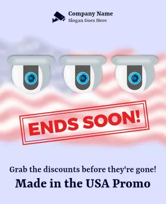 Security Camera Discount Promotion Flyer Template