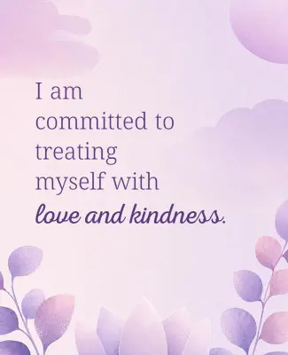 Self-Care Quote Daily Affirmation Poster Template