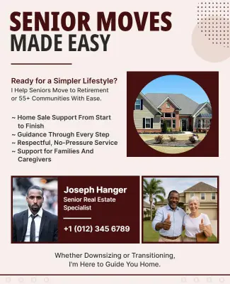 Senior Real Estate Relocation Assistance Flyer Template