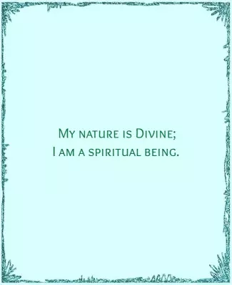 Serene Blue Inspirational Spiritual Affirmation Poster Template