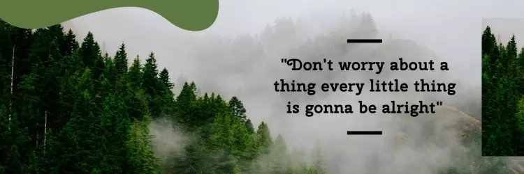 Serene Forest Landscape with Inspiring Quote Twitter Banner Template