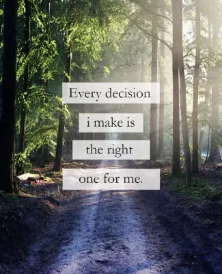 Serene Forest Path Motivational Quote Poster Template