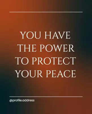 Serene Gradient Motivational Quote Poster Template