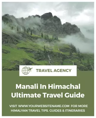 Serene Green Himalayan Travel Guide Poster Template