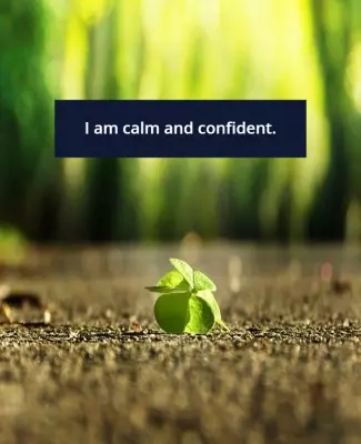 Serene Green Nature Motivation Quote Poster Template