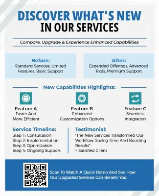 Service Upgrade and Enhancement Advertisement Flyer Template