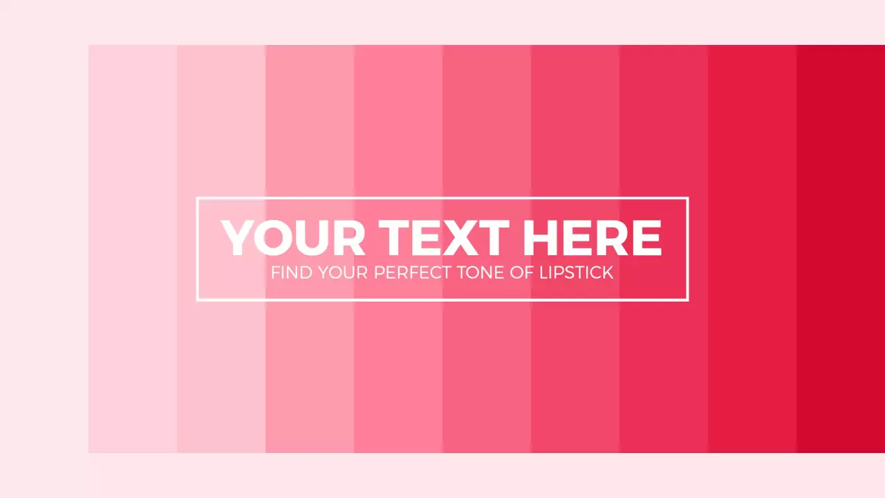 Shades of Pink with Lipstick Theme YouTube Banner Template