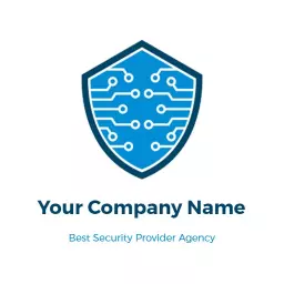 Shield Design Representing Advanced Security Technology Logo Template
