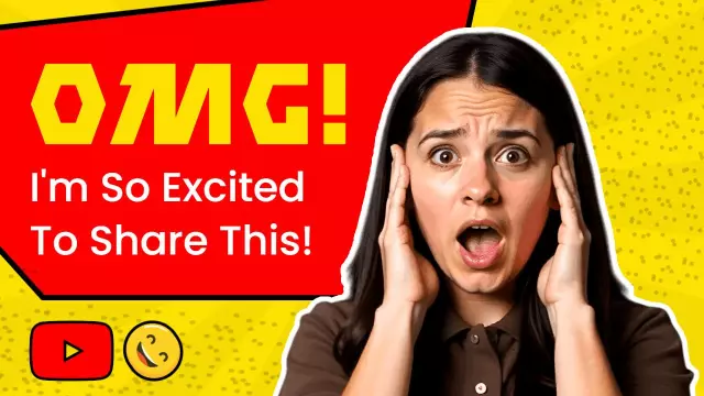 Shocking Excitement Reaction Trending YouTube Thumbnail Template