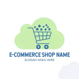 Shop Smart with Convenient Shopping Cart E-commerce Logo Template