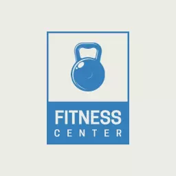 Simple Blue Kettlebell Design for Fitness Center Logo Template