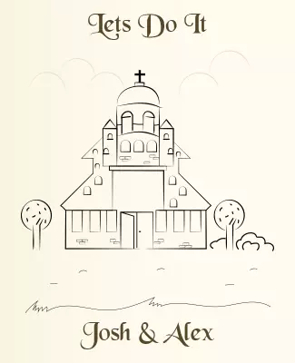 Simple Church Invitation Flyer Template